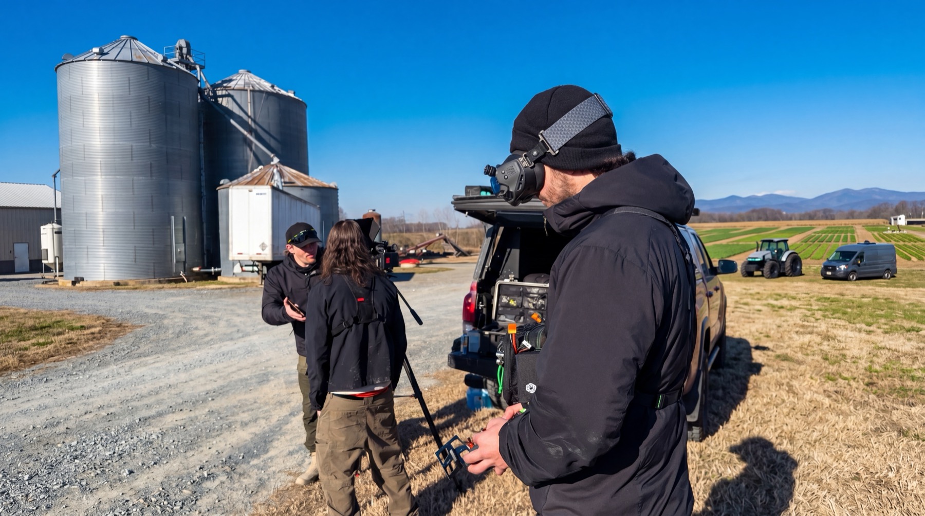 One Shot Drone Tours on location, FPV production day
